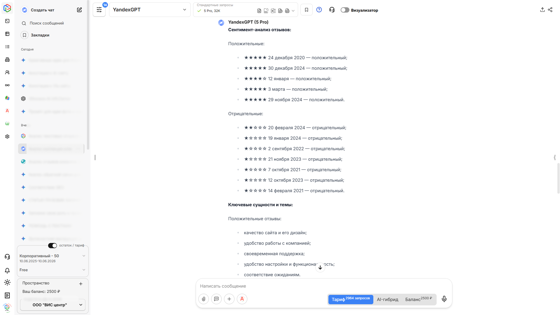 Сравнение нейросетей для бизнеса: VisGPT, GigaChat и YandexGPT