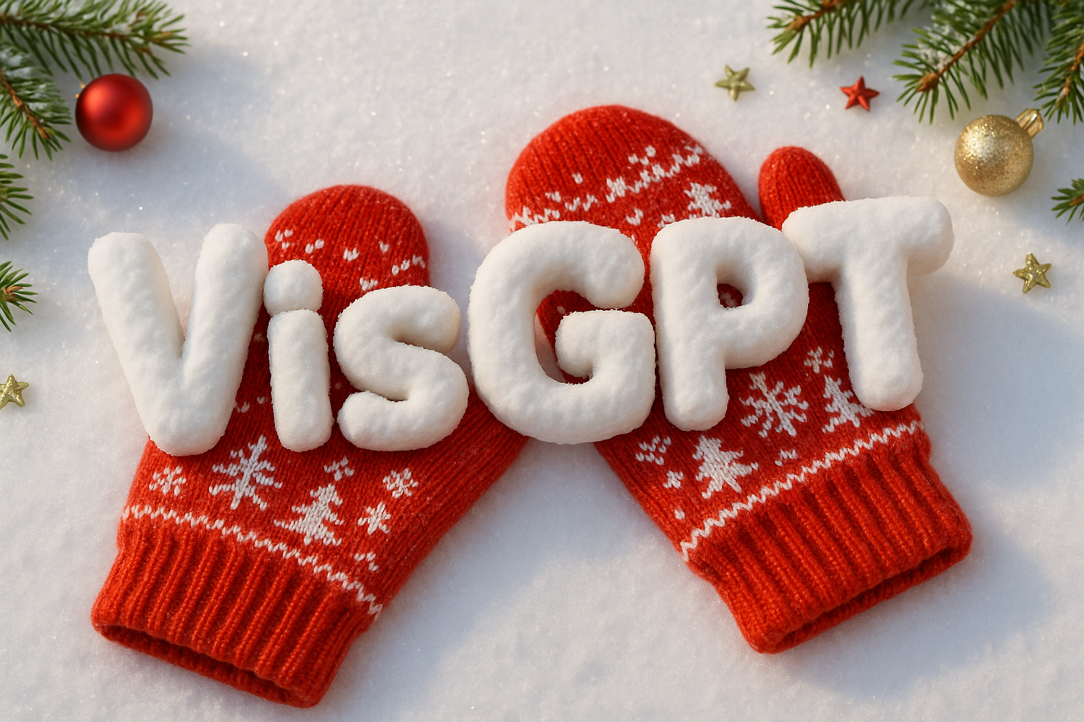 Как с нейросетями создать креативный визуал к Новому году